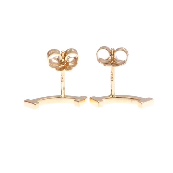 Tiffany Smile No Stone Pink Gold (18K) Stud Earrings Pink Gold